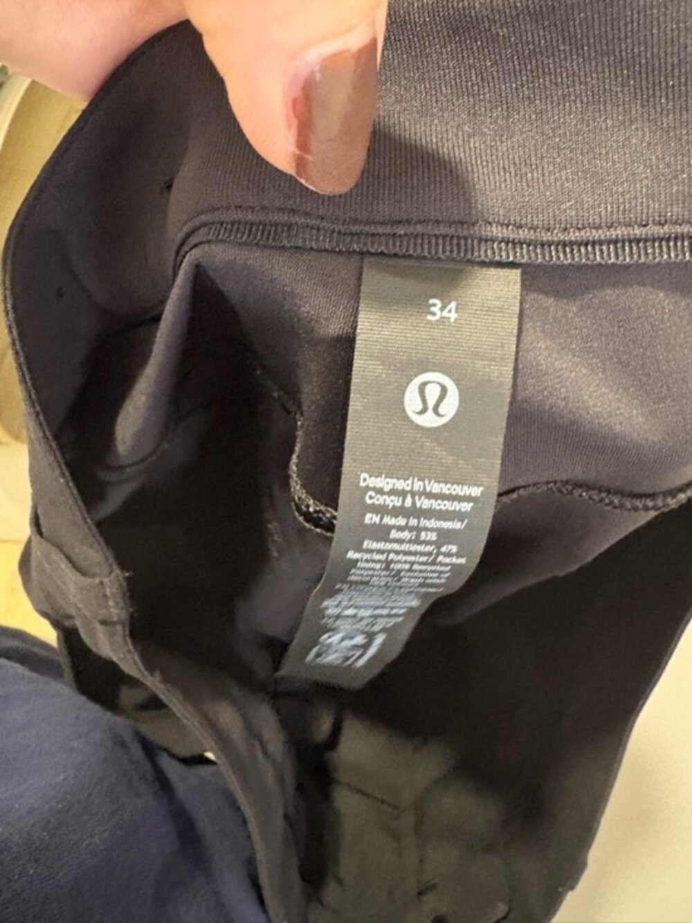 Lululemon ABC Pant Slim-Fit 34 Black 34" - Picture 4 of 10